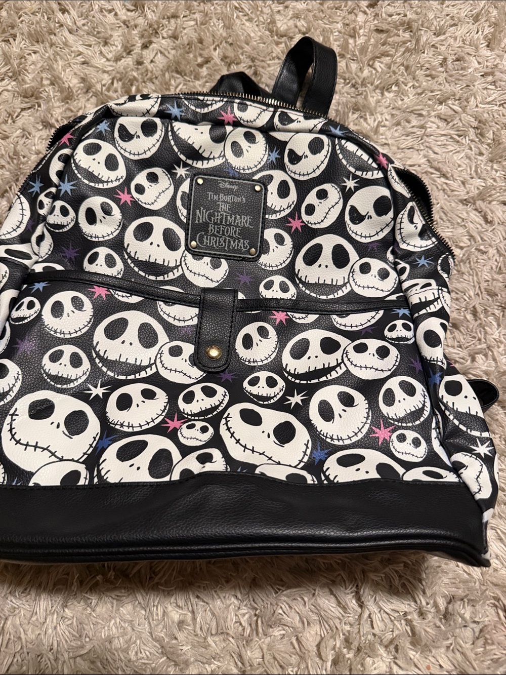 The Nightmare Before Christmas Jack Skellington Black Backpack